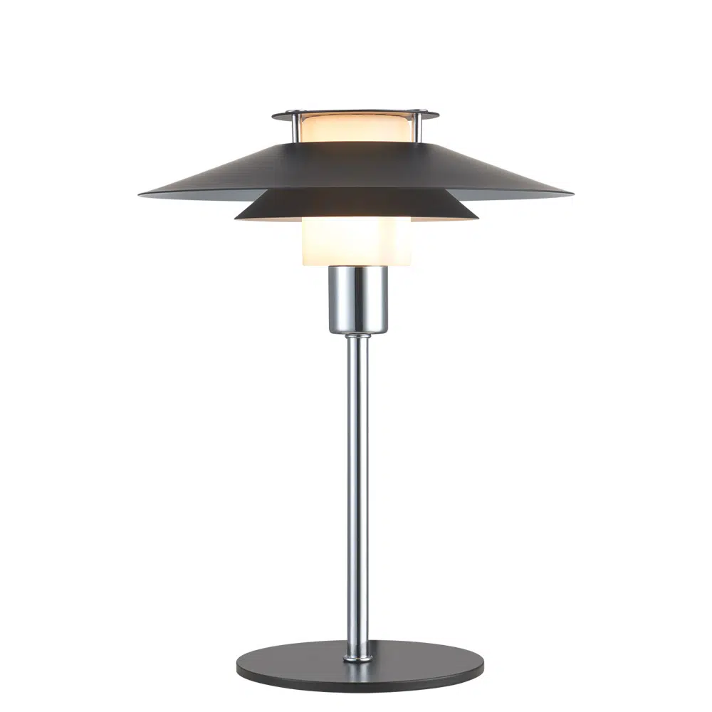 RIVOLI Bordlampe Ø24 sort/krom