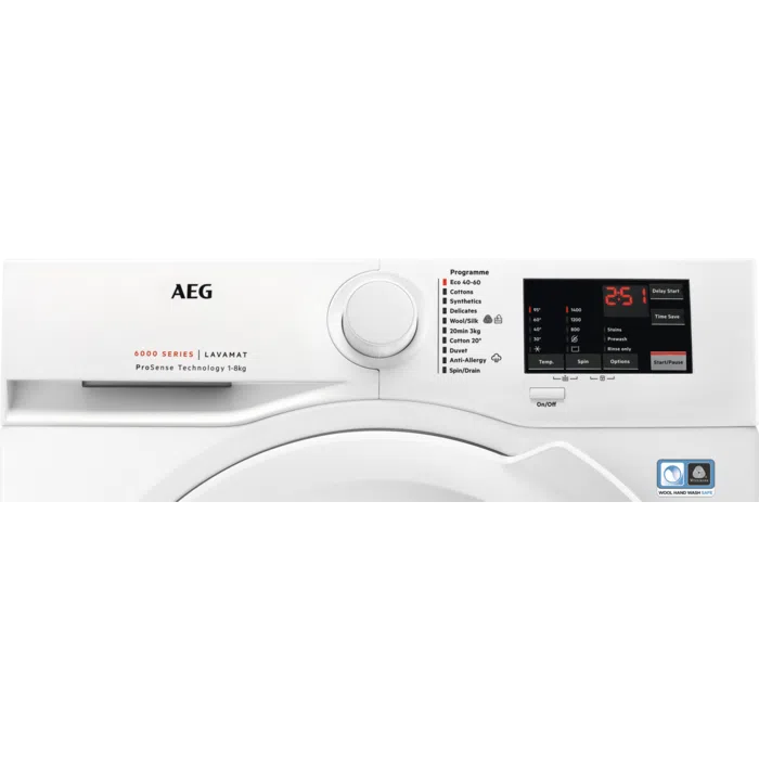 AEG LR612E84O - FRONTBETJENT VASKEMASKINE - Image 2