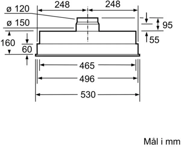 BOSCH DHL555BL - SKABSINTEGRERET EMHÆTTE - Image 2