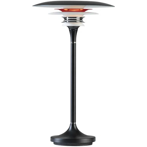 Diablo Bordlampe D200 Matsort/blankrød