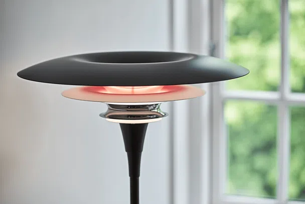 Diablo Gulvlampe Ø500 Mat sort, blank rød - Image 3