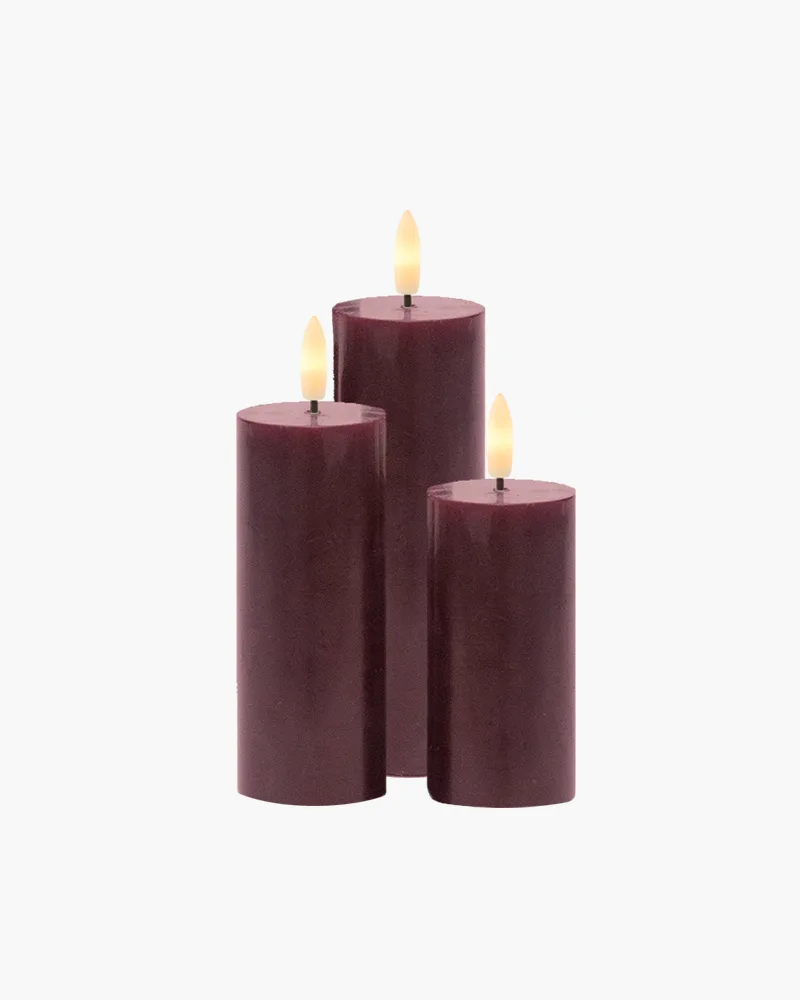 Sille Genopladelig 3 stk. sæt H10/12,5/15cm